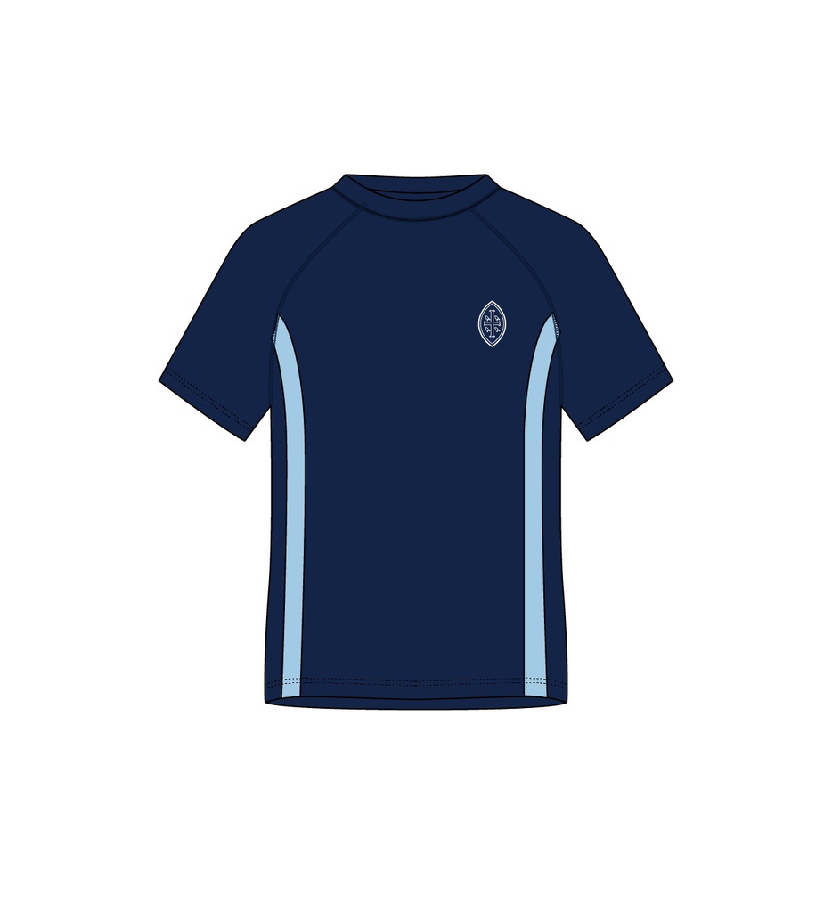 (Y1-Y13) Short Sleeve Swim Top